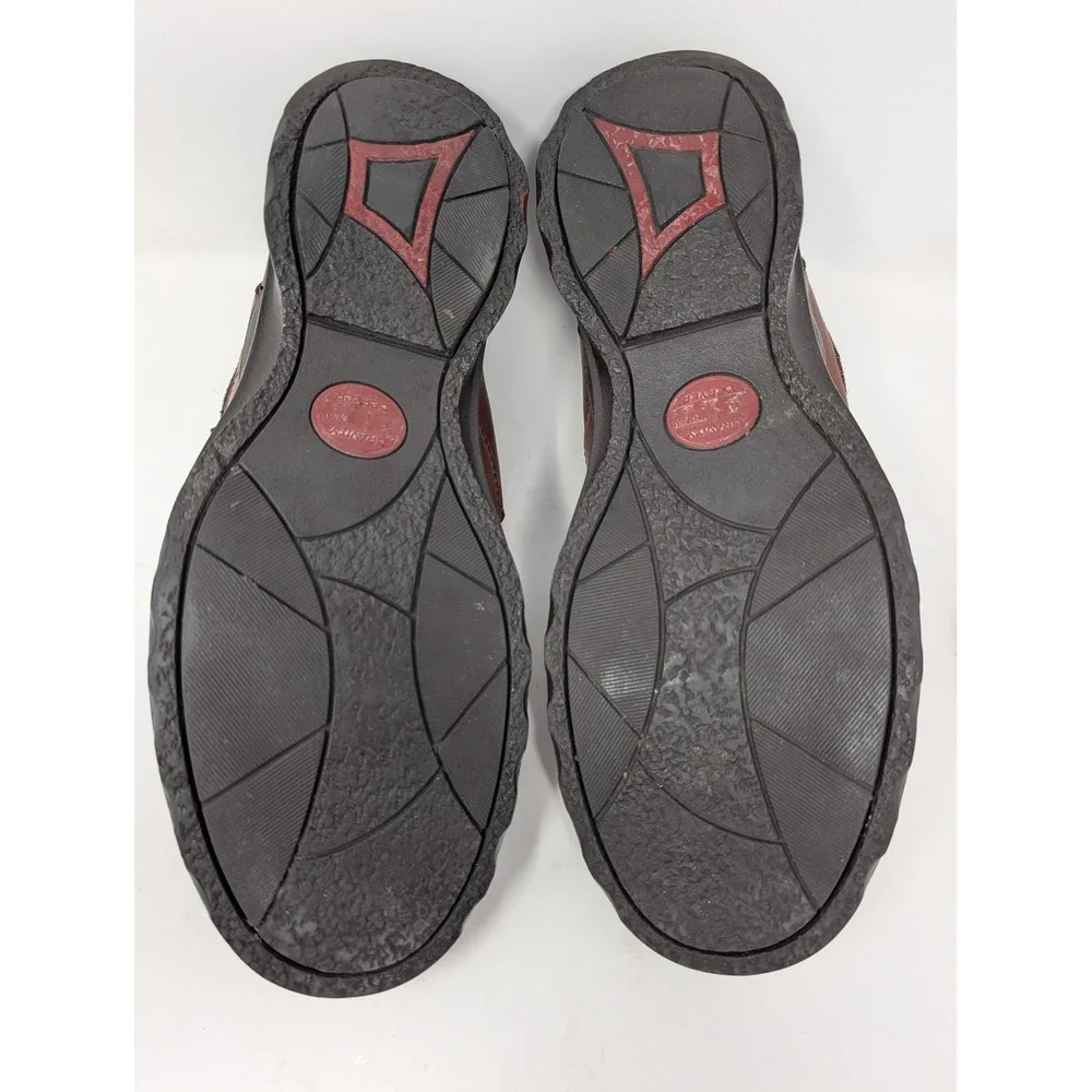 Gravity Defyer Men 11.5 Brown Leather Fisherman Sandals TB581B Shoes VERY NICE!